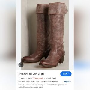NWT FRYE DARK Brown Over the Knee Boots